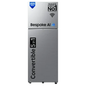 Samsung 330 L 2Star Double Door Refrigerator BESPOKE AI - "RT34DG5A2BS8HL" (Elegant Inox)