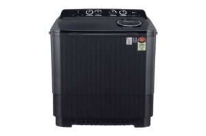 LG 11 kg Semi Automatic Top Load Washing Machine , Roller Jet Pulsator + Soak - "P1155SKAZ" (Middle Black)