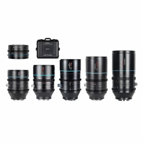 SIRUI CAMERA LENS () Venus Full Frame T2.9    Anamorphic 5 Lens Kit with 1.25x Adapter  35mm/50mm/75mm/100mm/135mm  ,MOUNTS E & RF