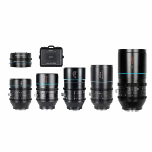 SIRUI CAMERA LENS () Venus Full Frame T2.9    Anamorphic 5 Lens Kit with 1.25x Adapter  35mm/50mm/75mm/100mm/150mm  ,MOUNTS E & RF