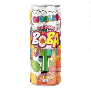 GIGGLES POPPING BOBA WITH PEACH JUICE