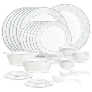 Larah By Borosil Ivy Dinner Set, 37 pc