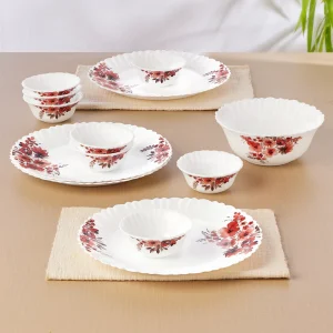 Larah by Borosil, Eva Dinner Set, 13 pc
