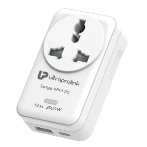 Ultraprolink Surge Mini 20 Universal Socket with Surge Protection & QC 18W PD 20W Charger UM1188