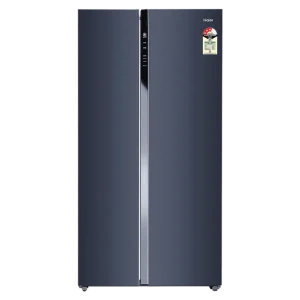 Haier 602 Litres 3 Star Side By Side Inverter Refrigerator | 100% Fridge Space | Magic Cooling & Deo Fresh | Expert Inverter ("HRS-682GKU1", Graphite Black)