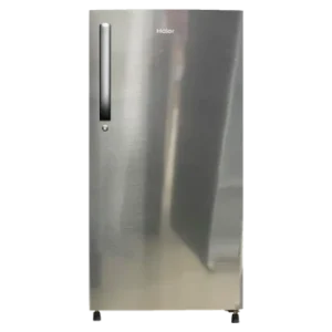 Haier 190 Litres 2 Star Single Door Direct Cool Refrigerator | External Handle | Diamond Edge Freezing Tech | Stabilizer Free ("HRD-2102BNS-P", Black Brushline)