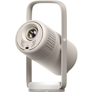 Xgimi Vibe One 1080p Full HD Projector, Official Netflix & Google TV, Supports 4k Ultra HD, Built-in Battery (1.2 Hrs Playtime), 250 ISO Lumens(320 ANSI), 2×3W JBL Speakers, Auto Keystone & Auto Focus