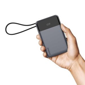 Stuffcool Giga smallest 65W 20000 mAh Powerbank With Built-in Type C Cable