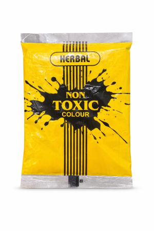 Holi Herbal Color Non-Toxic Small Packet - Yellow