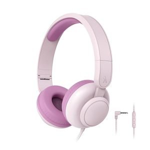 FINGERS HappyHertz Wired Headset for kids (Blush Pink, On the Ear)