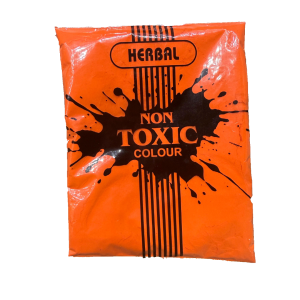 Holi Herbal Color Non-Toxic Small Packet - Orange