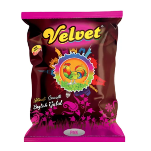 Holi 100% Natural VELVET GULAL Color 80GM (Pink)