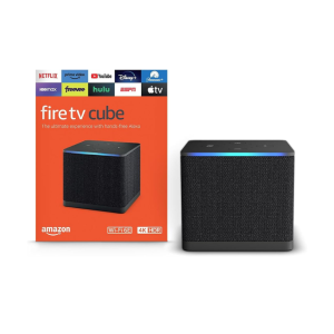 Amazon Fire TV Cube | Hands-free streaming device with Alexa, Wi-Fi 6, 4K Ultra HD