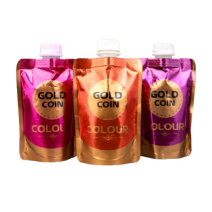 Gopal Gold Coin Dabba Rang Colour Premium Quality Non Toxic 3*100 Holi Color Powder Pack Of 3