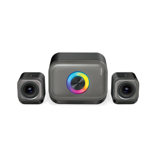 FINGERS StereoCuboid 2.1 13 W Bluetooth Laptop/Desktop Speaker (Rich Black + Slate Grey, 2.1 Channel)