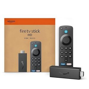 Amazon Fire TV Stick HD (newest model), Alexa Voice Remote with TV power & volume controls 8GB | Wifi-5