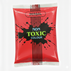 Holi Herbal Color Non-Toxic Small Packet - Red